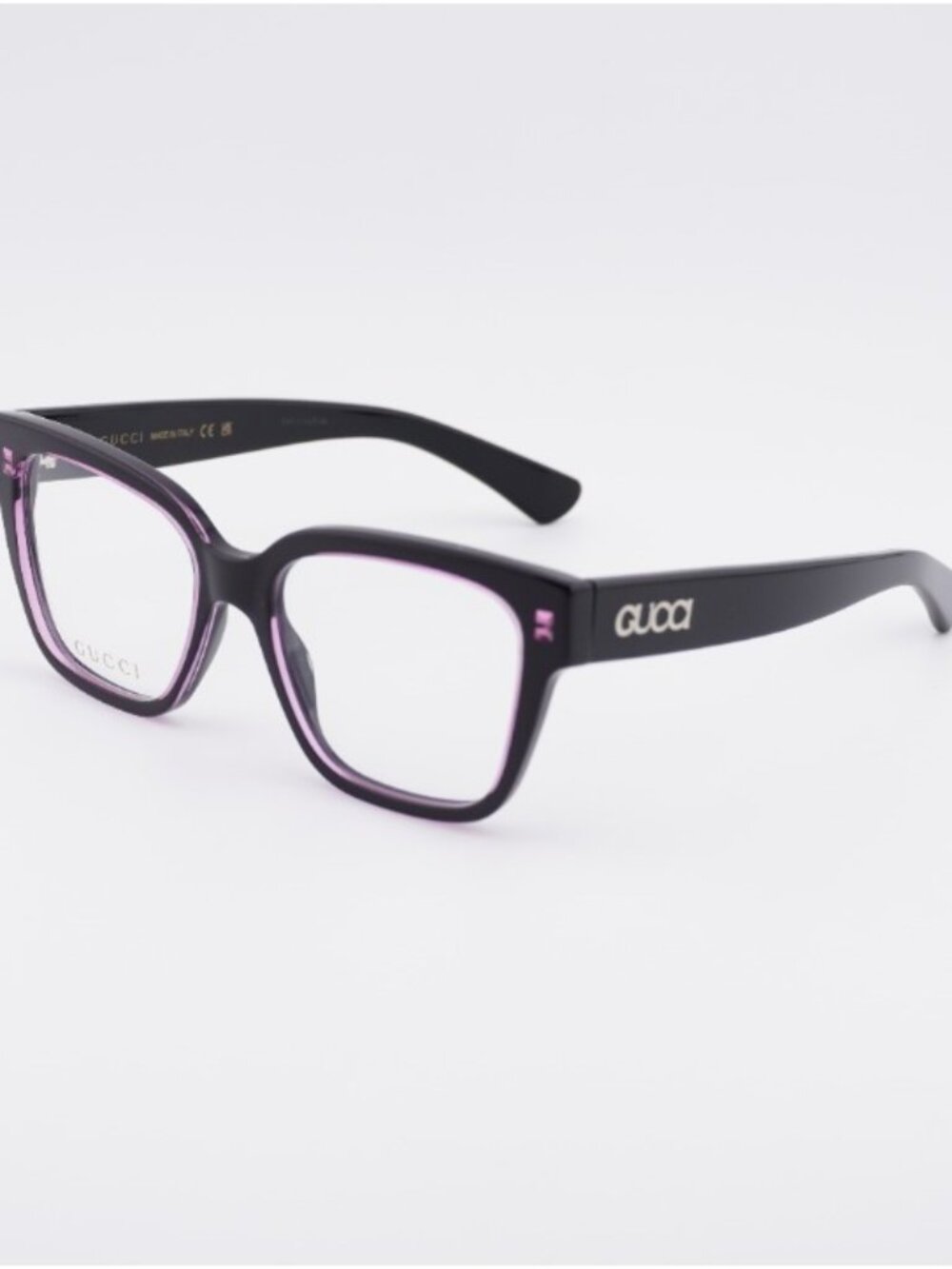 Gucci GG1791O 003 Eyeglasses Black/Pink 51mm Square Frame